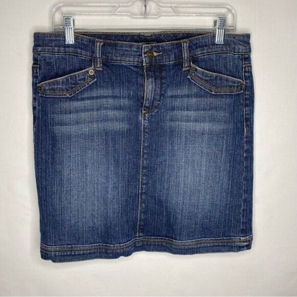 Tommy Hilfiger Blue Denim 4 Pocket Mini Jean Skirt 8 - Picture 2 of 7